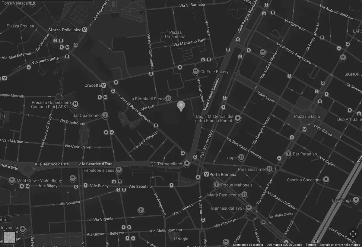 Mappa: Via Orti 14, Milano